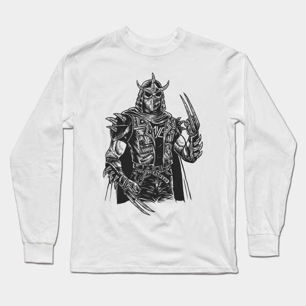 Shredder Punk Long Sleeve T-Shirt by Planet of Tees